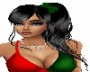 Catrina BLACK/GREEN BOW