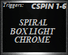 SPIRAL BOX  LIGHT CHROME