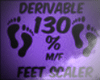 130 % Foot Scaler