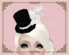 A: Lace bow top hat