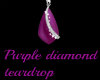 purple diamond teardrop