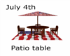 4th of July Patio Table
