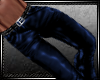 Blue Leather Pants M