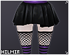 Purple Short Goth Skirt