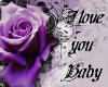 Purple Rose I Love You