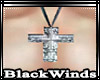 BW|Silver Cross Necklace