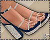 Denim & Pearls Sandals