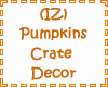 (IZ) Pumpkin Crate Decor
