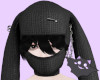 ☽ Bunny Mask Black