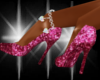 T!pink glitter heels