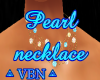 Pearl necklace blue ligh