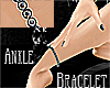 Blck Ring Ankle Bracelet