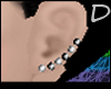 {D} B&W candied earrings