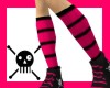 Knee Socks [pink+black]