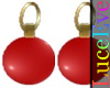 V2 Red Bauble Earrings