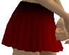 Red Black Pleated Skirt