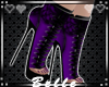 {B} Purple Corset Boots