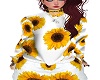 White Sunflower Sweater