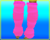 Pink leg warmers