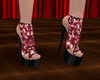 !   RED  GLITTER  SHOES