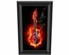 Flaming Gibson Pic Frame