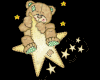 teddy star  sticker