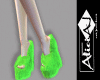 {AJ} Natsumi green heels