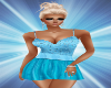 Sky Blue Satin Dress
