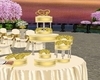 gold  wedding cake