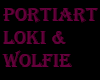 Portairt Loki & Wolfie