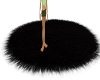 ~Round Fur Rug~(blk)