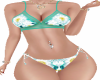 TEAL DAISY BIKINI RL