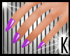 K- Purple Dainty Nails