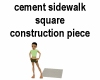 Cement Sidewalk Square