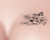 Butterfly and rose Tatto