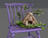 decorative chair purple