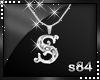 |s84|Letter S Necklace M