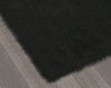 Modern Black Fur Rug
