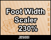 Foot Width Scaler 230%