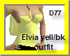 Elvia Yellow/Bk outfit