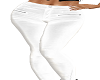 White leather pants