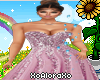 (A) Pink Ball Gown