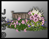 bird bath-with flowers