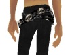 Skull Leather Jeans