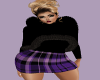 Purple Plaid Skirt 