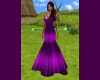 robe long violet nuance