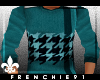 f. HoundsTooth {Teal}