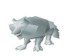 Marble Wolf Statue