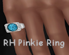 Blue Topaz Pinkie Ring