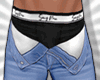 Open Rip. Jeans Blue